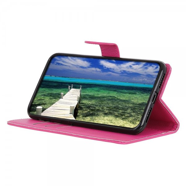 Motorola Edge 30 Fodral Kortfack Magenta