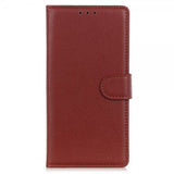 Motorola Edge 30 Neo Fodral Litchi Brun