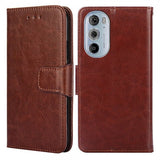 Motorola Edge 30 Pro Fodral med Kortfack Brun
