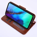 Motorola Edge 30 Pro Fodral med Kortfack Brun