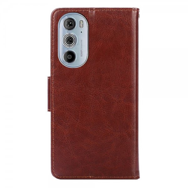 Motorola Edge 30 Pro Fodral med Kortfack Brun