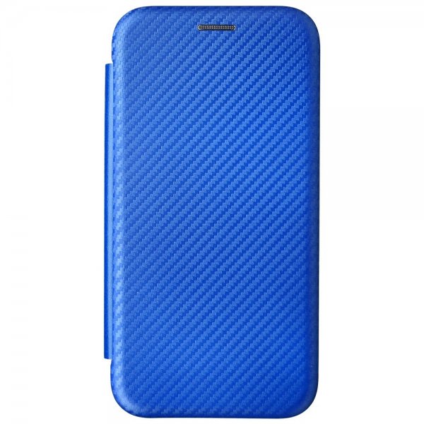 Motorola Moto G200 Fodral Kolfibertextur Blå