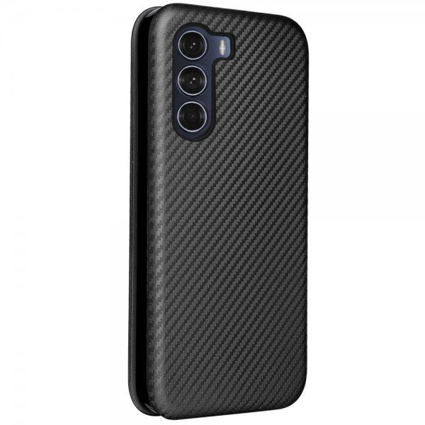 Motorola Moto G200 Fodral Kolfibertextur Svart