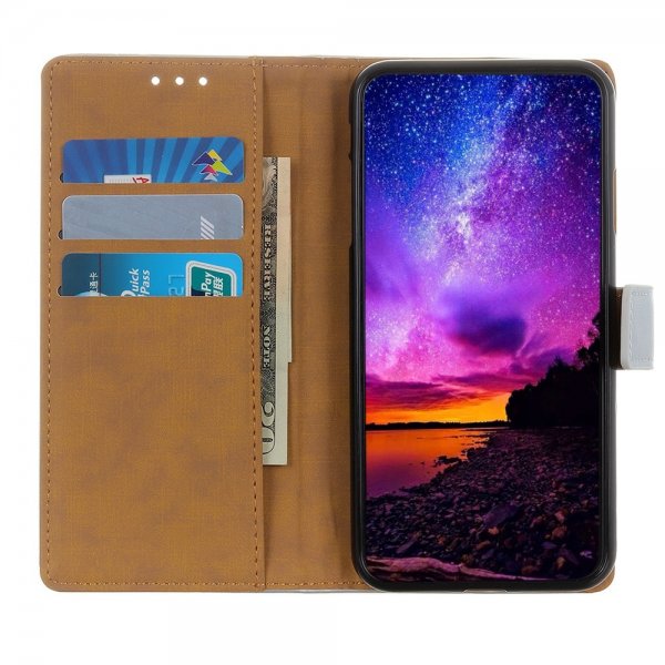 Motorola Moto G200 Fodral Lädertextur Lila
