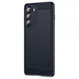 Mofi Motorola Moto G200 Skal Borstad Kolfibertextur Blå