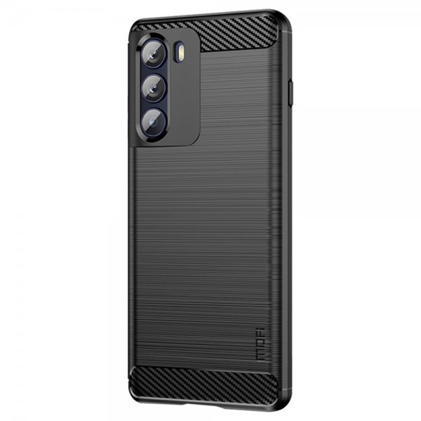 Mofi Motorola Moto G200 Skal Borstad Kolfibertextur Svart