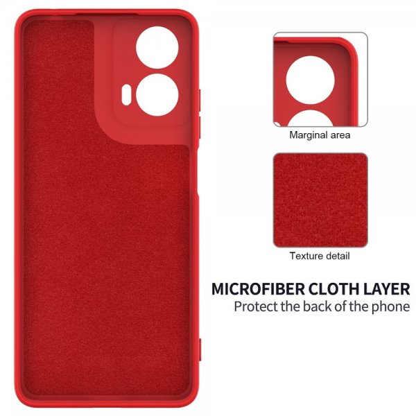 Motorola Moto G24 Power Skal med Strap Silikon Röd