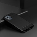 Mofi Motorola Moto G53 5G Skal Borstad Kolfibertextur Svart