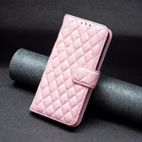 Motorola Moto G62 5G Fodral Rombmönster Rosa
