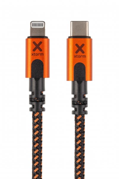 Xtorm Xtreme USB-C to Lightning Kabel 1.5m Svart Orange