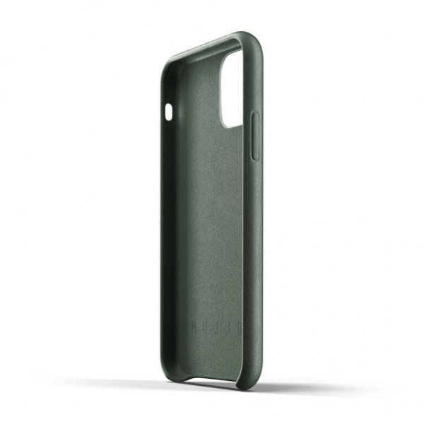 Mujjo iPhone 11 Pro Skal Full Leather Case Slate Green