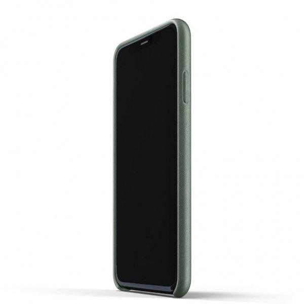 Mujjo iPhone 11 Pro Max Skal Full Leather Case Slate Green