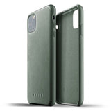 Mujjo iPhone 11 Pro Max Skal Full Leather Case Slate Green