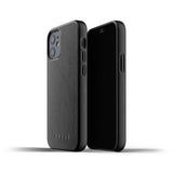 Mujjo iPhone 12 Mini Skal Full Leather Case Svart