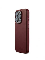 Mujjo iPhone 15 Pro Skal Full Leather Case MagSafe Burgundy