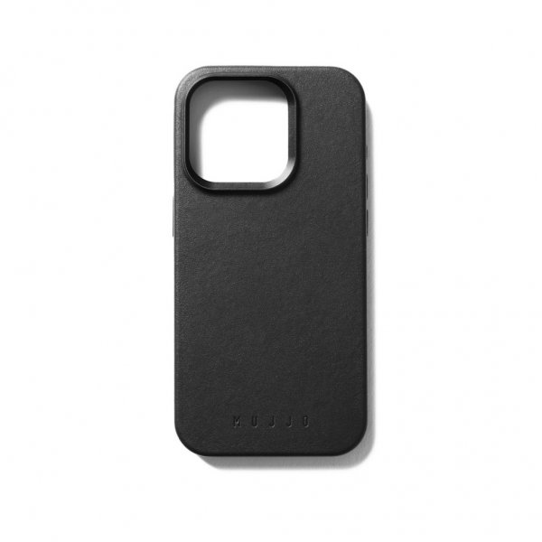 Mujjo iPhone 15 Pro Skal Full Leather Case MagSafe Svart
