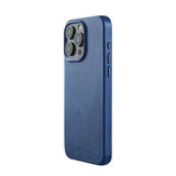 Mujjo iPhone 15 Pro Max Skal Full Leather Case MagSafe Monaco Blue