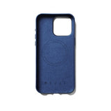 Mujjo iPhone 15 Pro Max Skal Full Leather Wallet Case MagSafe Monaco Blue
