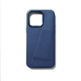 Mujjo iPhone 15 Pro Max Skal Full Leather Wallet Case MagSafe Monaco Blue