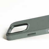 Mujjo iPhone 16 Pro Skal Full Leather Case Green Smoke