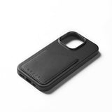 Mujjo iPhone 16 Pro Skal Full Leather Wallet Case Svart