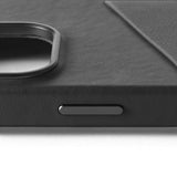 Mujjo iPhone 16 Pro Skal Full Leather Wallet Case Svart