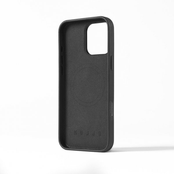 Mujjo iPhone 16 Pro Max Skal Full Leather Case Svart