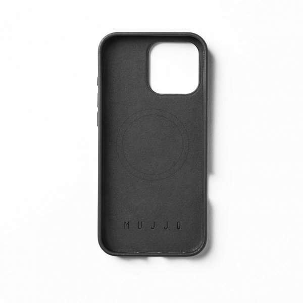 Mujjo iPhone 16 Pro Max Skal Full Leather Case Svart