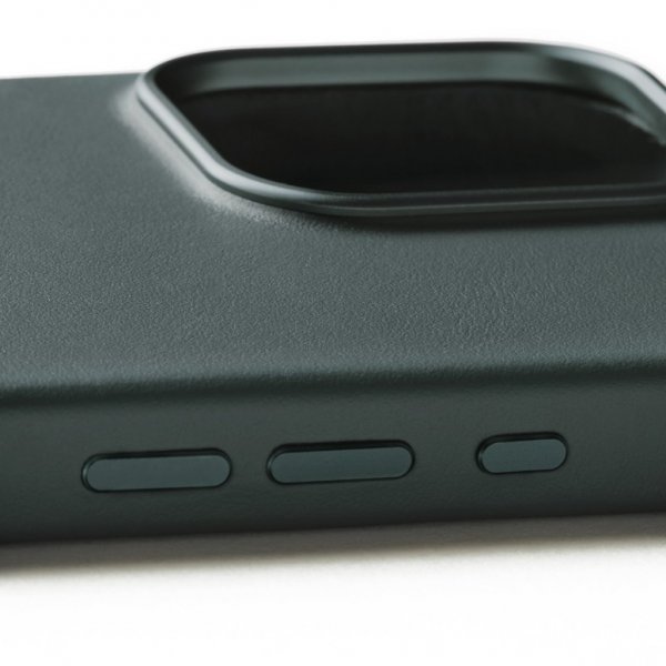 Mujjo iPhone 16 Pro Max Skal Full Leather Case Livid Green