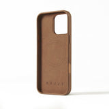 Mujjo iPhone 16 Pro Max Skal Full Leather Case Dark Tan