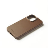 Mujjo iPhone 16 Pro Max Skal Full Leather Case Dark Tan