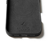 Mujjo iPhone 17 Skal Full Leather Case MagSafe Svart
