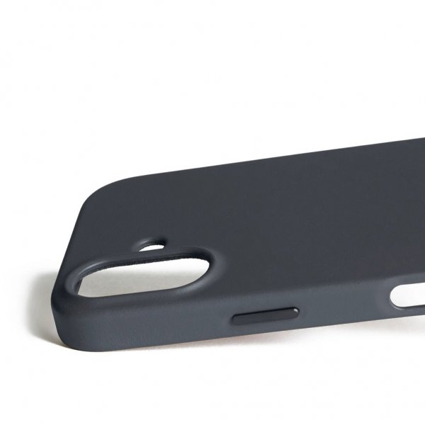 Mujjo iPhone 17 Skal Full Leather Case MagSafe Basalt