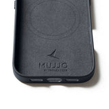 Mujjo iPhone 17 Skal Full Leather Case MagSafe Basalt
