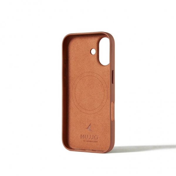 Mujjo iPhone 17 Skal Full Leather Case MagSafe Tan