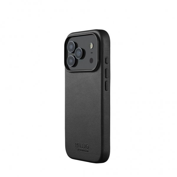 Mujjo iPhone 17 Pro Skal Full Leather Case MagSafe Svart