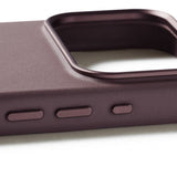 Mujjo iPhone 17 Pro Skal Full Leather Case MagSafe Bronze Red