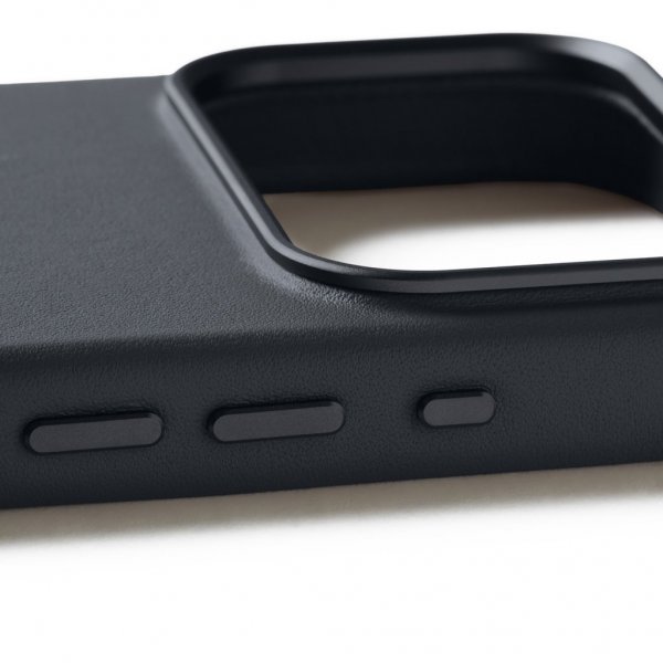 Mujjo iPhone 17 Pro Skal Full Leather Case MagSafe Basalt