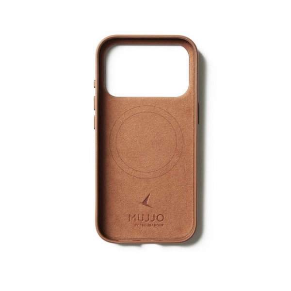Mujjo iPhone 17 Pro Skal Full Leather Case MagSafe Tan