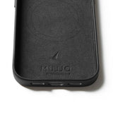Mujjo iPhone 17 Pro Skal Full Leather Wallet Case MagSafe Svart