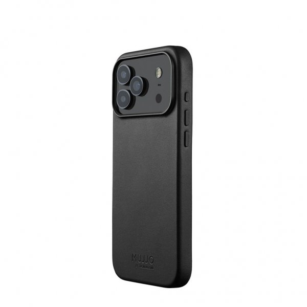 Mujjo iPhone 17 Pro Max Skal Full Leather Case MagSafe Svart