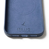 Mujjo iPhone 17 Pro Max Skal Full Leather Case MagSafe Monaco Blue