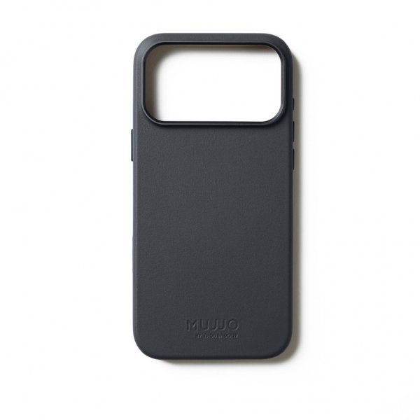 Mujjo iPhone 17 Pro Max Skal Full Leather Case MagSafe Basalt