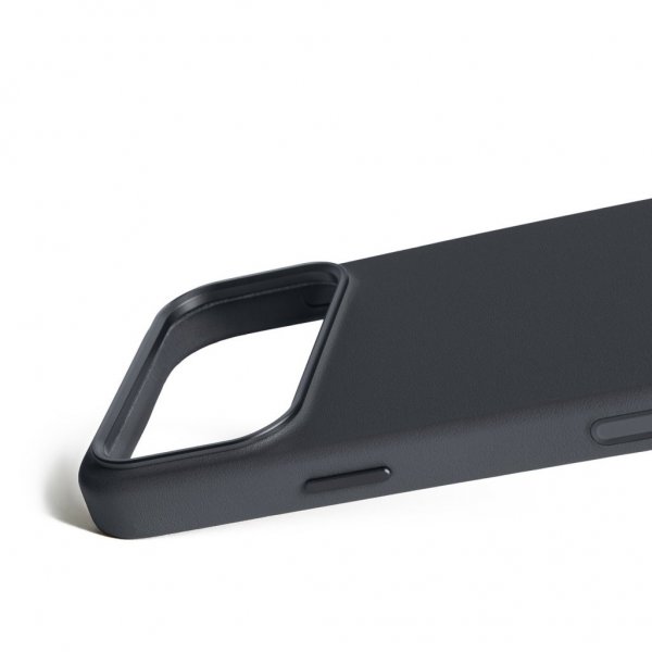 Mujjo iPhone 17 Pro Max Skal Full Leather Case MagSafe Basalt