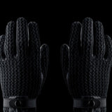 Mujjo Leather Crochet Touchscreen Gloves Size 8.5
