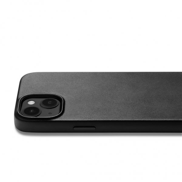 Mujjo iPhone 14 Skal Full Leather Case MagSafe Monaco Blue
