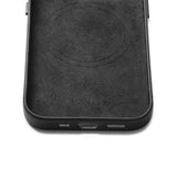 Mujjo iPhone 14 Skal Full Leather Case MagSafe Monaco Blue