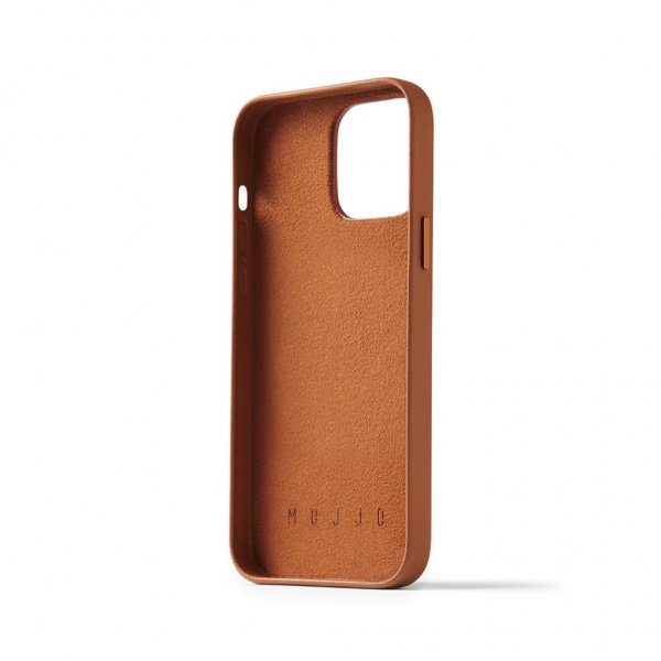 Mujjo iPhone 14 Pro Max Skal Full Leather Wallet Case Svart
