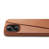 Mujjo iPhone 14 Pro Max Skal Full Leather Wallet Case Svart