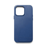 Mujjo iPhone 14 Pro Max Skal Full Leather Wallet Case Monaco Blue
